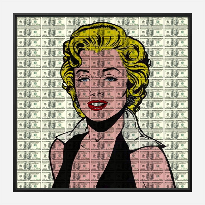 Marilyn 100 Dollars Pop Art Print