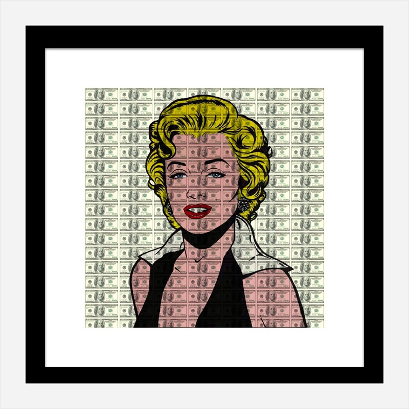 Marilyn 100 Dollars Pop Art Print