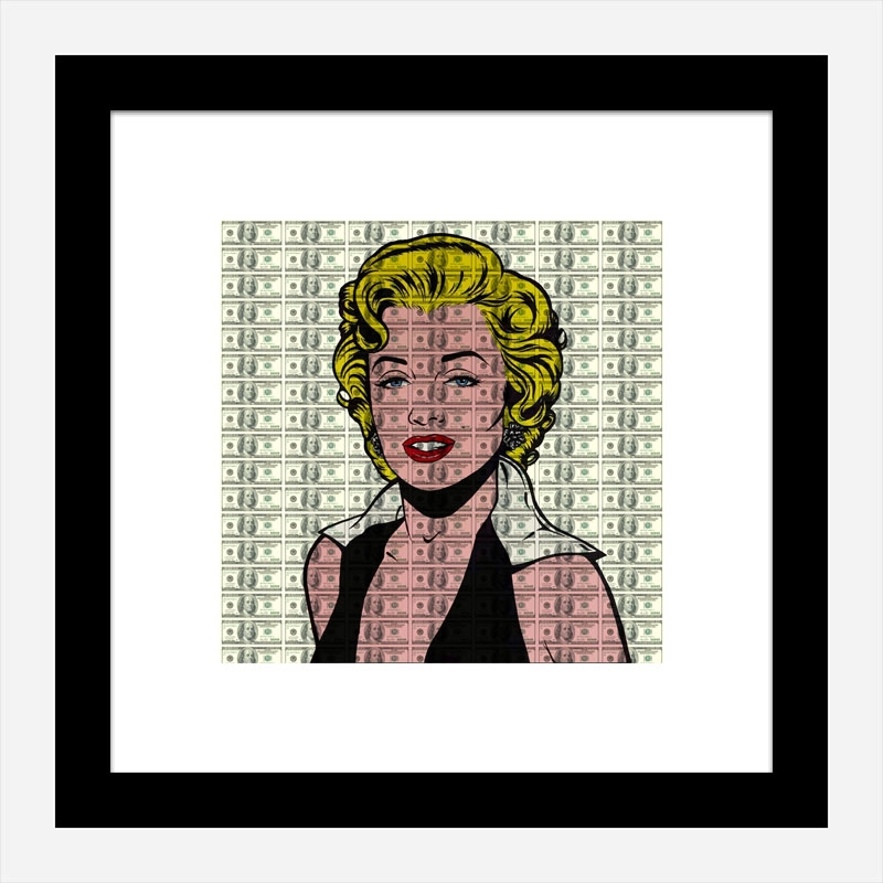 Marilyn 100 Dollars Pop Art Print