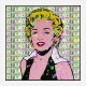 Marilyn 100 Dollars Splash Pop Art Print