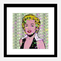 Marilyn 100 Dollars Splash Pop Art Print