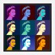 Queen Elizabeth Pop Art Print