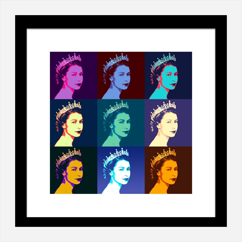 Queen Elizabeth Pop Art Print