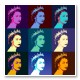 Queen Elizabeth Pop Art Print