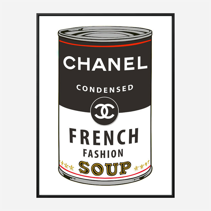 Chanel Soup Pop Art Print