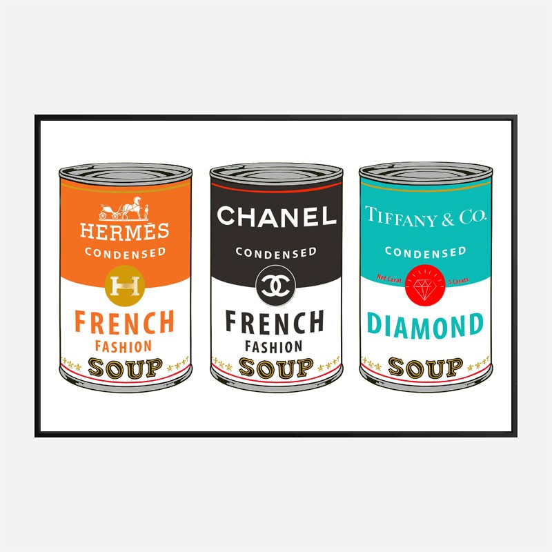 Fashion Soups Wall Art Fashion Soups Wall Art
