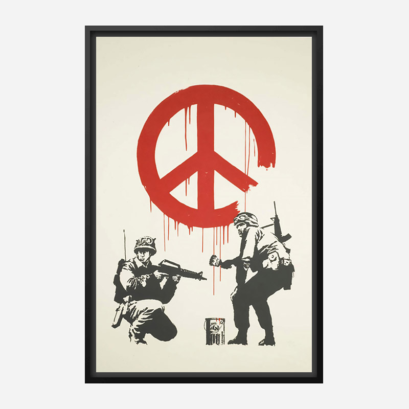 CND Soldiers Banksy Art Print