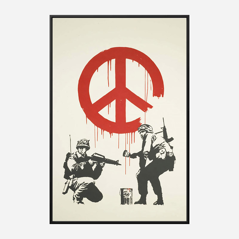 CND Soldiers Banksy Art Print