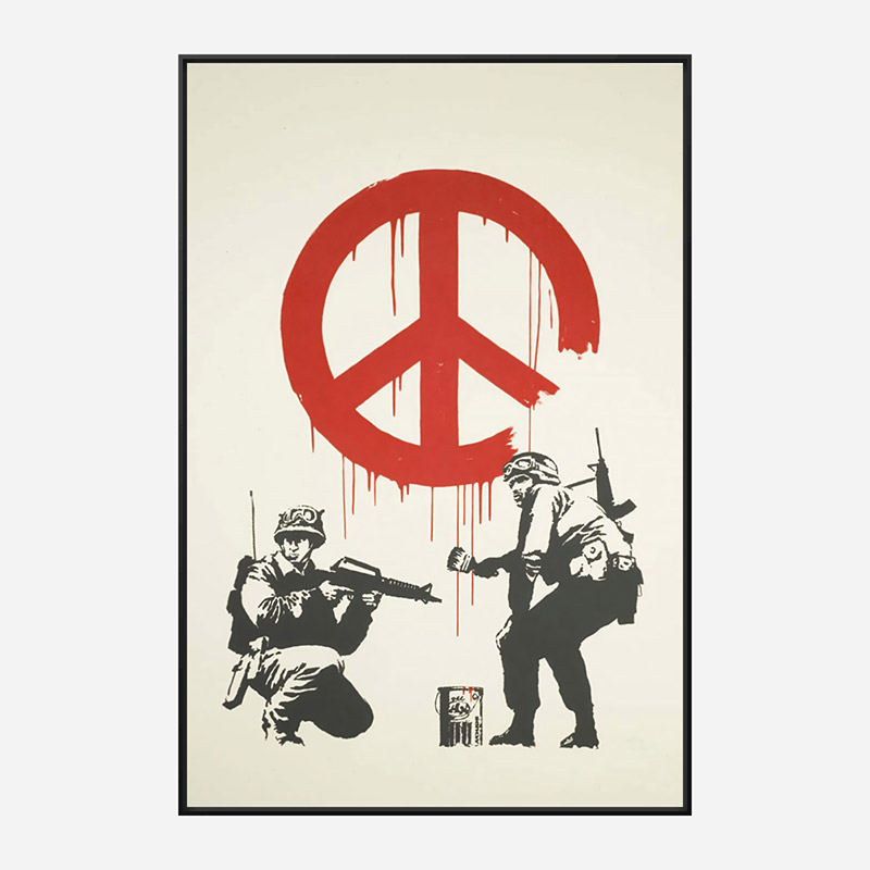 CND Soldiers Banksy Art Print