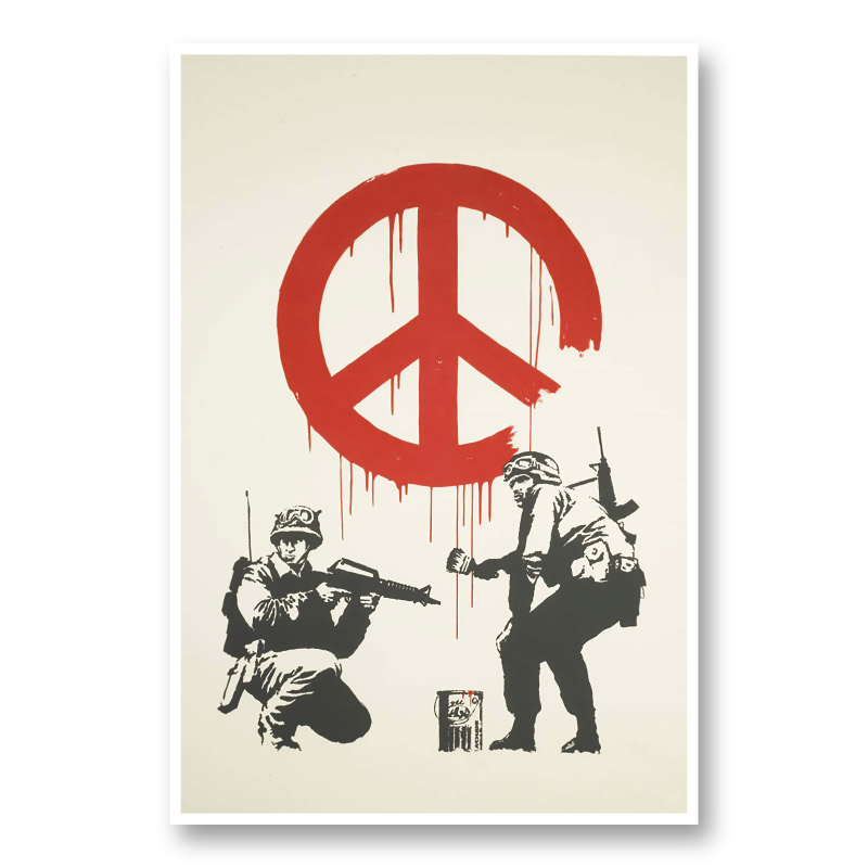 CND Soldiers Banksy Art Print