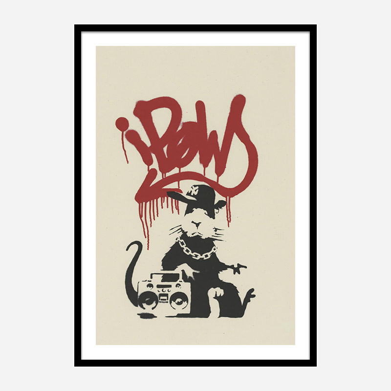 Gangsta Rat Banksy Art Print