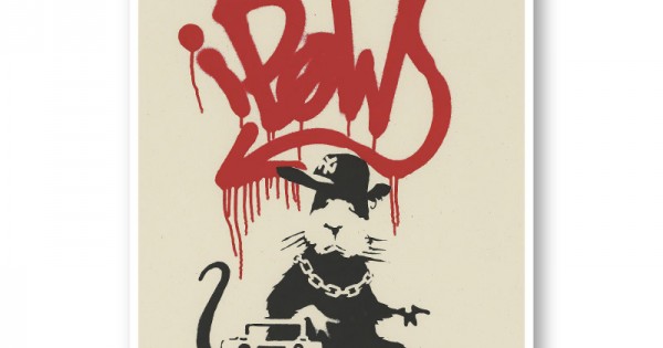 Banksy Gangsta Rat Art Print