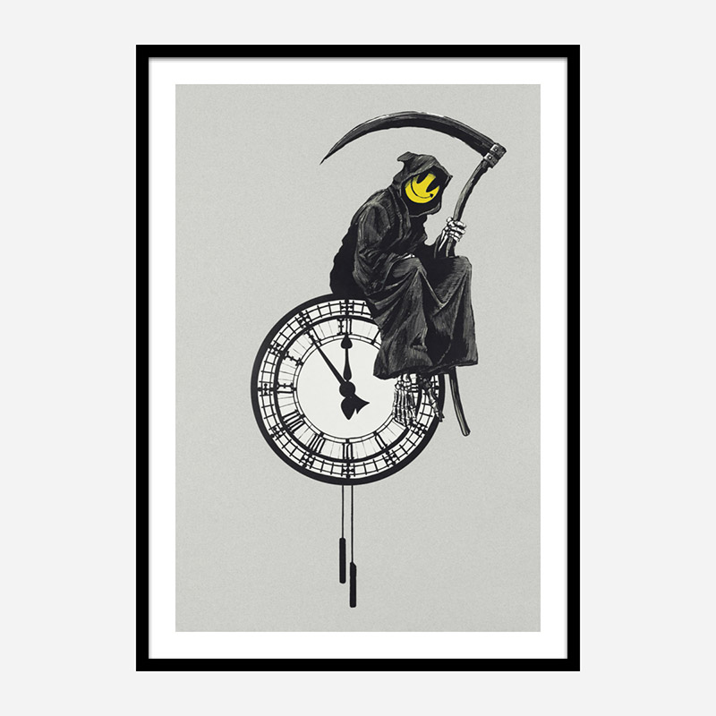 Grin Reaper Banksy Art Print