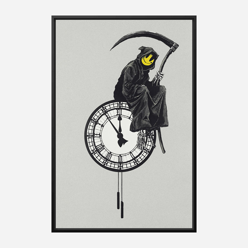 Grin Reaper Banksy Art Print