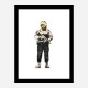 Smiling Copper Banksy Art Print