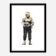 Smiling Copper Banksy Art Print