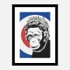 Monkey Queen Banksy Art Print