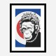 Monkey Queen Banksy Art Print