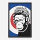 Monkey Queen Banksy Art Print