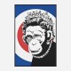 Monkey Queen Banksy Art Print