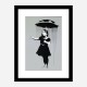  Nola Grey Rain Banksy Art Print