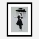  Nola Grey Rain Banksy Art Print