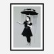  Nola Grey Rain Banksy Art Print