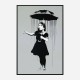  Nola Grey Rain Banksy Art Print