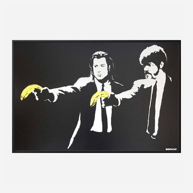 Pulp Fiction Banksy Wall Art