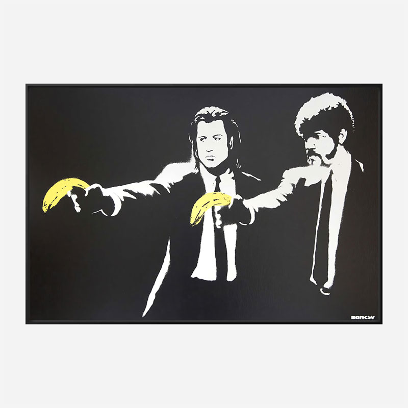 Pulp Fiction Banksy Wall Art