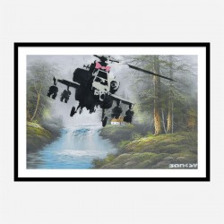 Corrupted Oil Banksy Wall Art