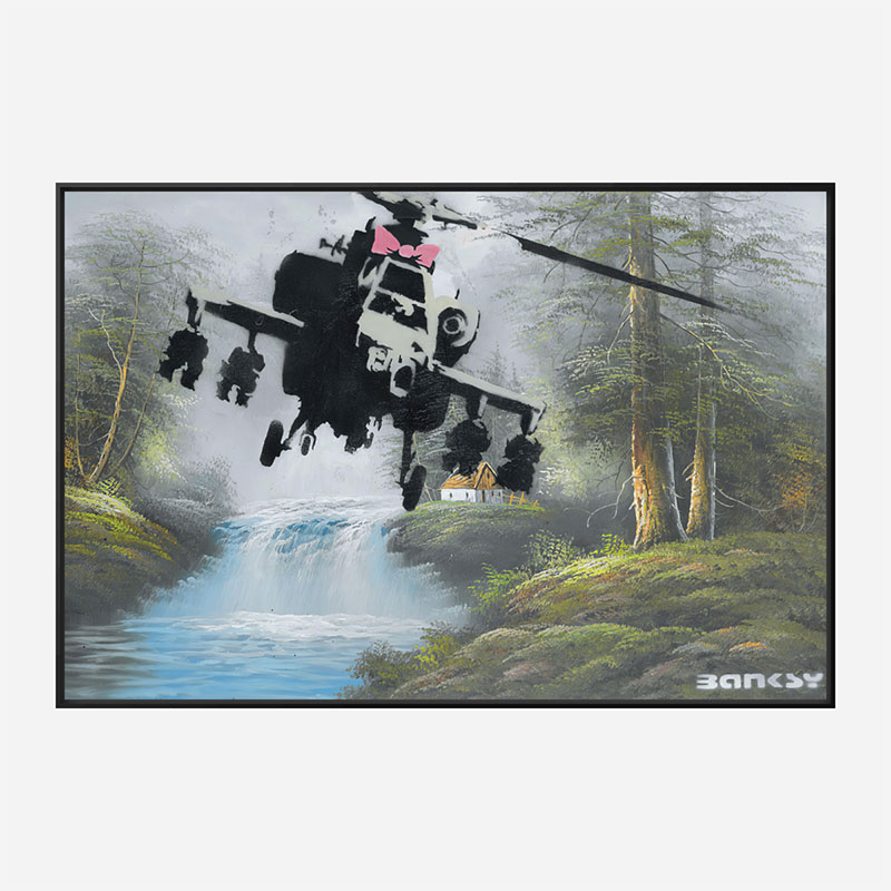 Corrupted Oil Banksy Wall Art