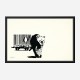 Barcode Leopard Banksy Wall Art