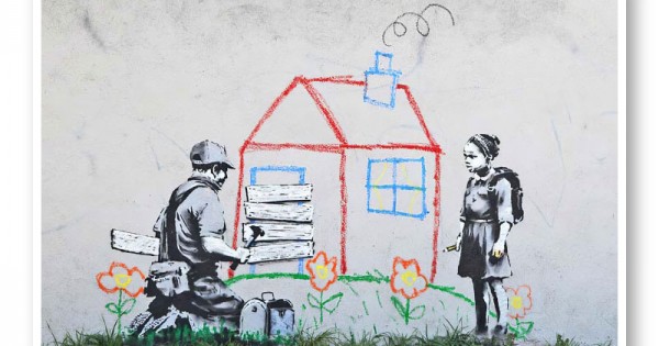 Crayon for Closure Banksy Wall Art