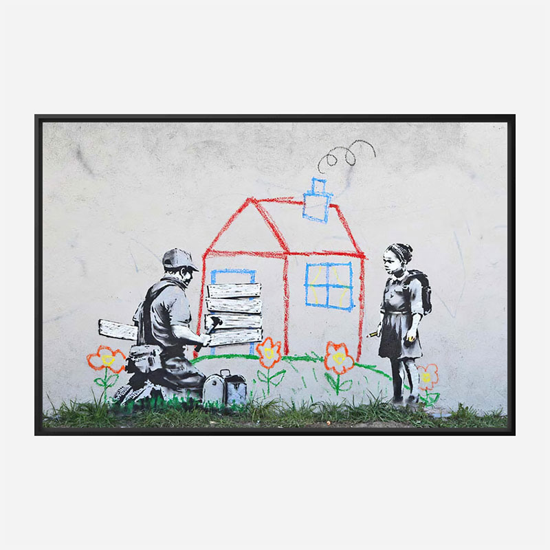 Crayon for Closure Banksy Wall Art