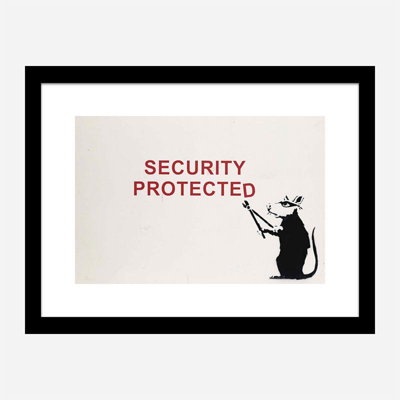 Security Protected Banksy Wall Art