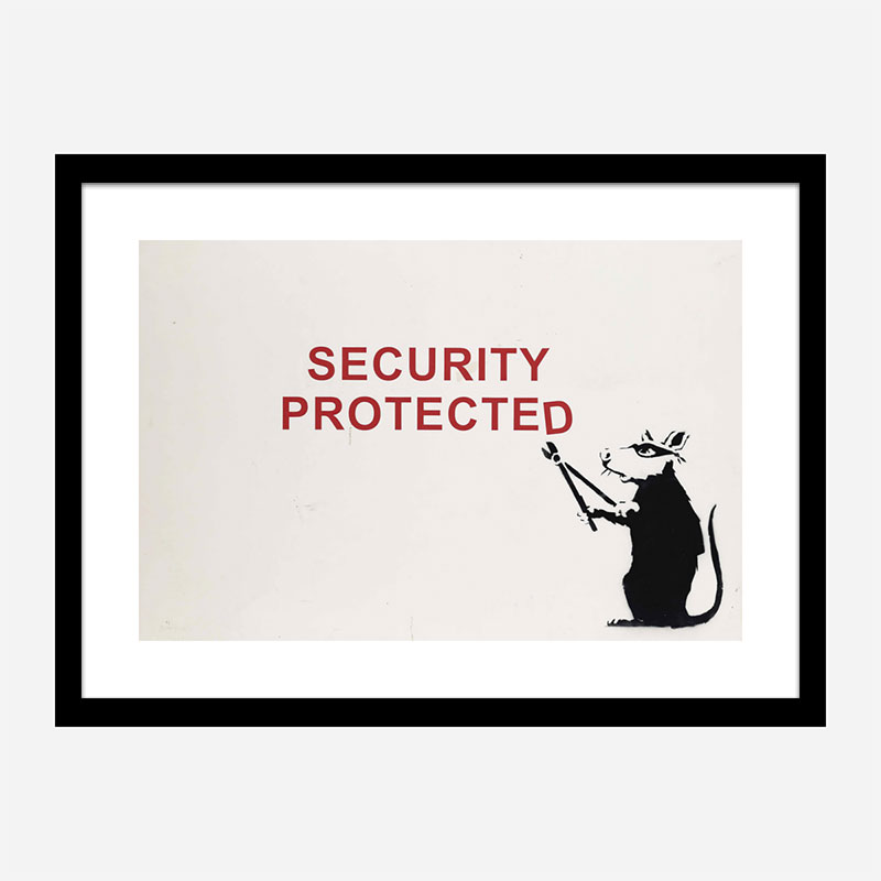 Security Protected Banksy Wall Art