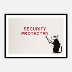 Security Protected Banksy Wall Art