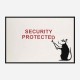 Security Protected Banksy Wall Art