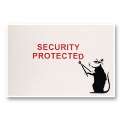 Security Protected Banksy Wall Art