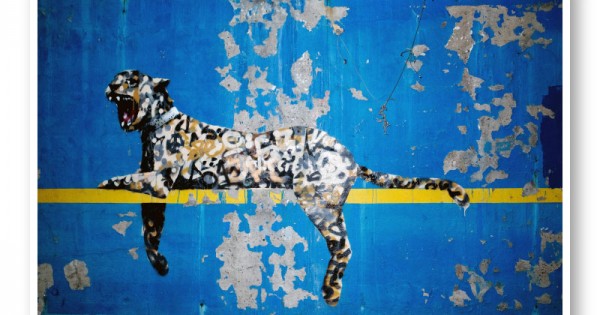 Banksy Bronx Zoo Leopard Redesign Stretched Canvas ~ More Size 