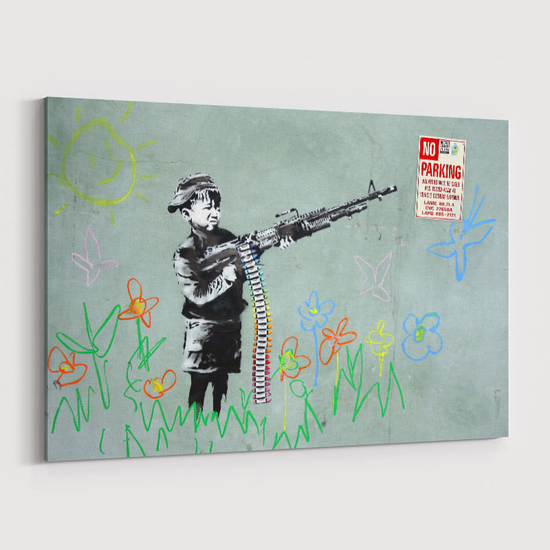 War Child Crayola Kid Banksy Wall Art Print