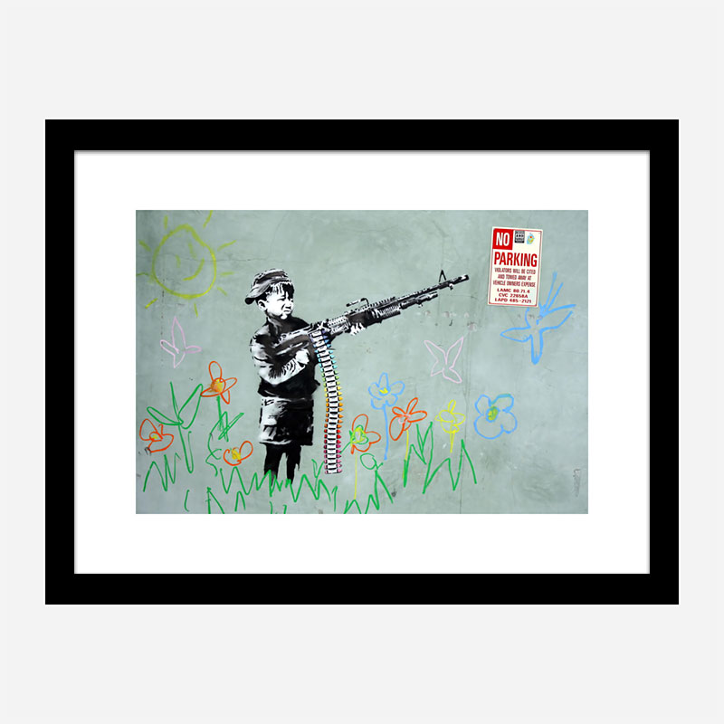 War Child Crayola Kid Banksy Wall Art Print