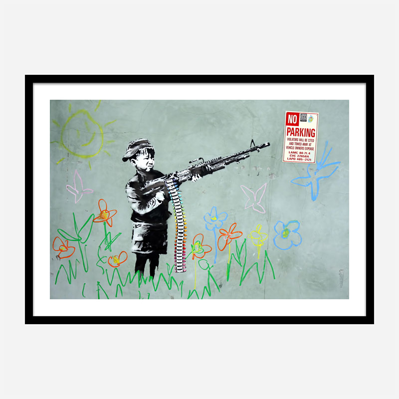 War Child Crayola Kid Banksy Wall Art Print