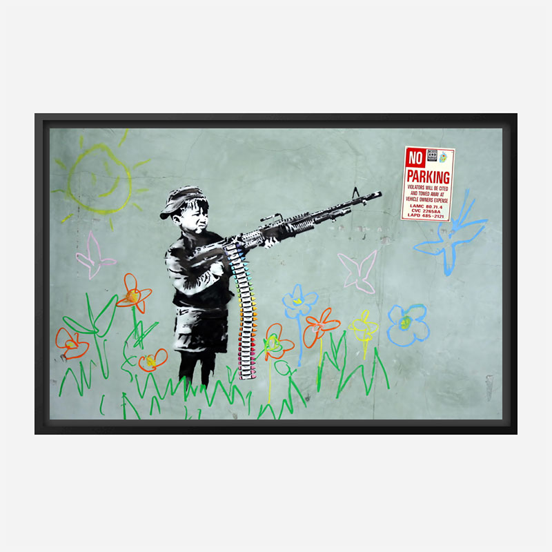 War Child Crayola Kid Banksy Wall Art Print