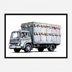 Meat Truck Banksy Wall Art Print