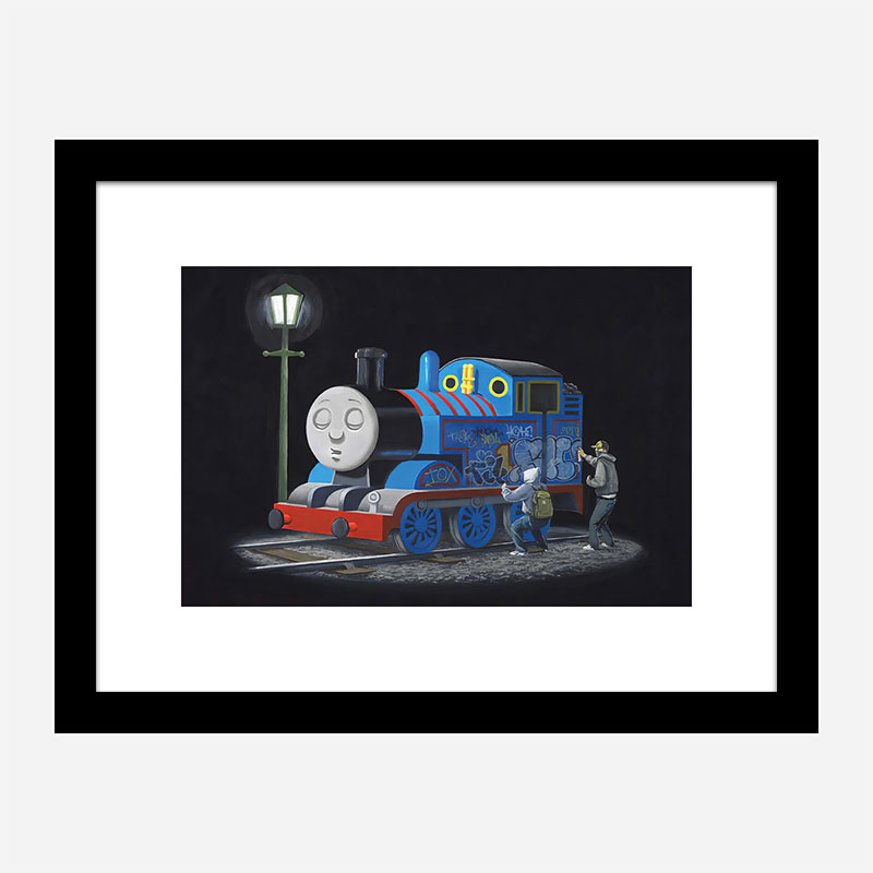 Thomas the Tank Engine Makeover by Banksy Wall Art Print