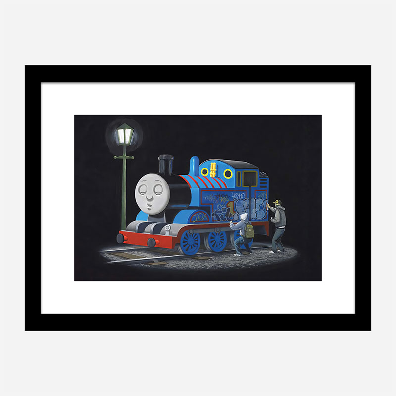 Thomas the Tank Engine Makeover by Banksy Wall Art Print