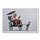 Rickshaw Banksy Wall Art Print