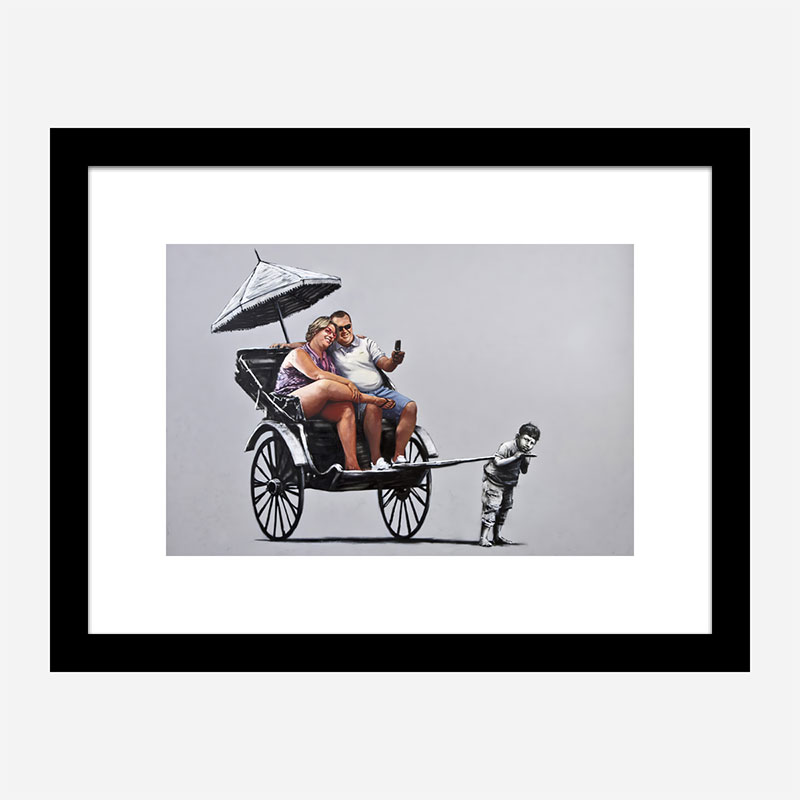 Rickshaw Banksy Wall Art Print